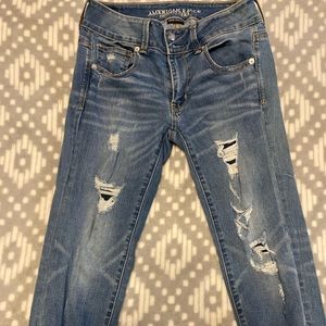 American Eagle artist crop Jeans